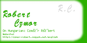 robert czmor business card